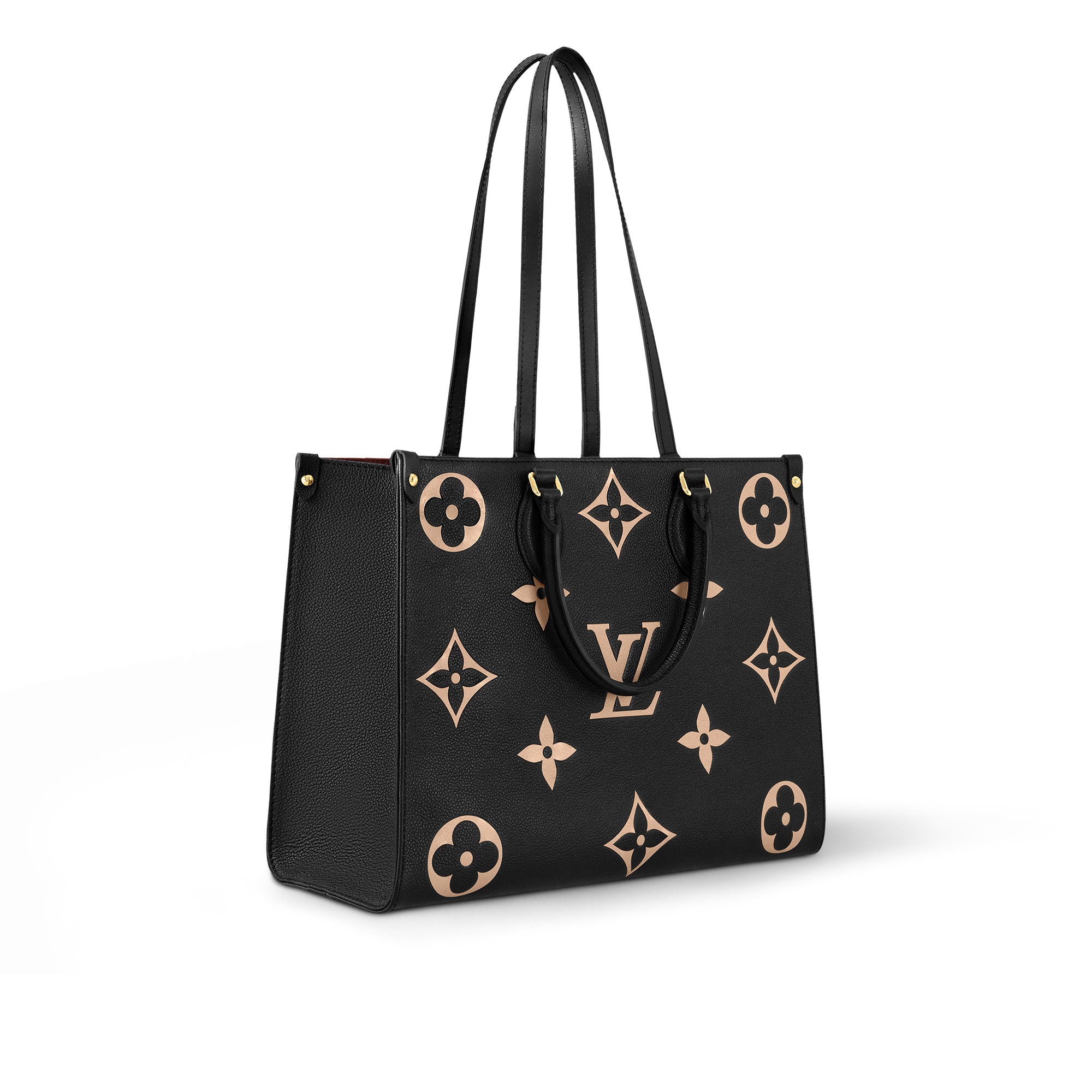 Bolsa OnTheGo MM Couro Monogram Empreinte Bicolor - Bolsas | LOUIS